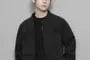 Round Neck Plain Zip Windbreaker