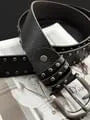 Studded Faux Leather Belt