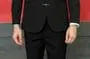 Stand Collar Plain Buckled Blazer