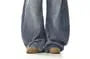 Mid Rise Washed Wide Leg Jeans