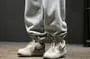 Drawstring Waist Plain Harem Sweatpants