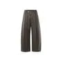 Mid Rise Plain Straight Leg Dress Pants