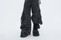 Mid Rise Washed Wide Leg Cargo Jeans