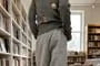 High Waist Plain Wide Leg Sweatpants