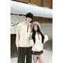 Couple Matching Plain Knit Hoodie