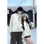Couple Matching Plain Knit Hoodie