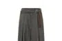 Mid Rise Houndstooth Wide Leg Dress Pants