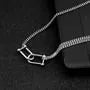 U Shape Bar Pendant Alloy Choker (Various Designs)