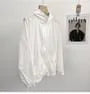 Hooded Zip-Up Plain Light Jacket