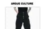 Details High-Waist Flared Dress Pants with Stud