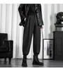 Mid Rise Plain Cropped Baggy Dress Pants