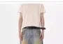 Mid Rise Washed Distressed Wide Leg Jorts