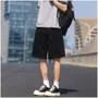 Mid Rise Washed Studded Wide Leg Jorts