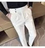 High Waist Plain Straight Leg Dress Pants