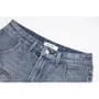 Mid Rise Washed Denim Shorts