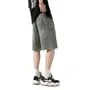 Mid Rise Washed Denim Shorts