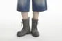 Unisex Washed Denim Jorts with Rhinestone