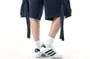 Drawstring Waist Washed Wide Leg Cargo Jorts