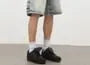 Mid Rise Washed Denim Shorts