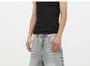 Mid Rise Washed Denim Shorts