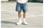 Washed Distressed Denim Shorts