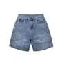 Washed Distressed Denim Shorts
