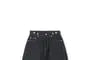 Mid Waist Slim Fit Washed Denim Shorts