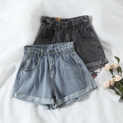 High Waist Denim Shorts