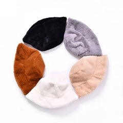 Plain Chenille Bucket Hat