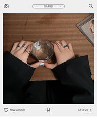 Set of 6: Alloy Rings