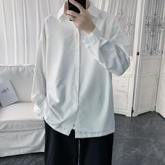 Long-Sleeve Plain Shirt