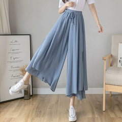 Cropped Wide-Leg Pants