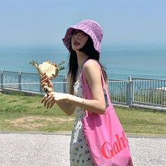Straw Bucket Hat
