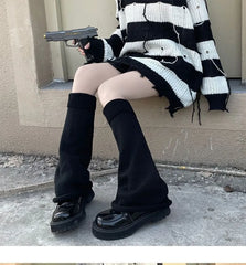Flared Knit Leg Warmers (Various Designs)