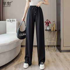 Drawstring Wide Leg Sweatpants