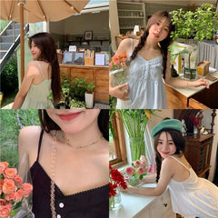 Half Button Camisole Top