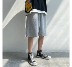 Plain Loose Fit Sweatshorts