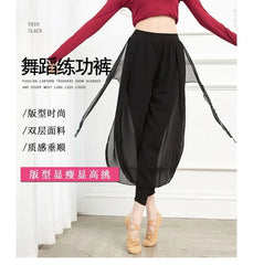 Dance Chiffon Cropped Harem Pants