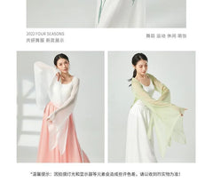 Bell-Sleeve Sheer Dance Jacket