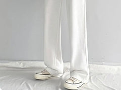 XL - High Rise Wide Leg Plain Sweatpants