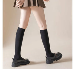 Plain Tall Socks Set
