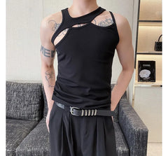 Cut Out Asymmetrical Tank Top