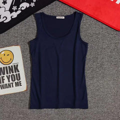 Scoop Neck Plain Tank Top