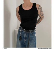 Scoop Neck Plain Tank Top