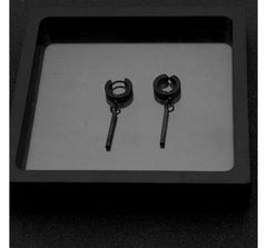 Unisex Bar Stainless-Steel Dangle Earring