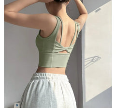 Plain Twist Sports Bra