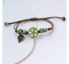 Ceramic Bead String Bracelet (various designs)