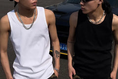 Crewneck Plain Tank Top