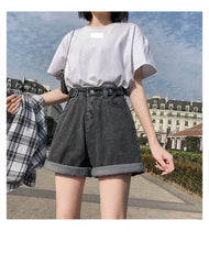 High Waist Denim Shorts