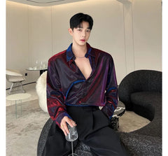 Long-Sleeve Iridescent Shirt